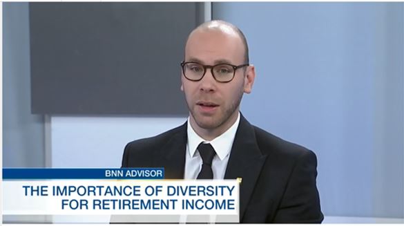 an image of Ryan Gerstel with the heading the importance of diversity for retirement income